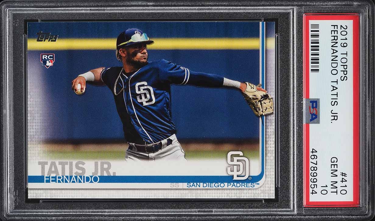 2019 Topps Fernando Tatis Jr. ROOKIE #410 PSA 10 GEM MINT