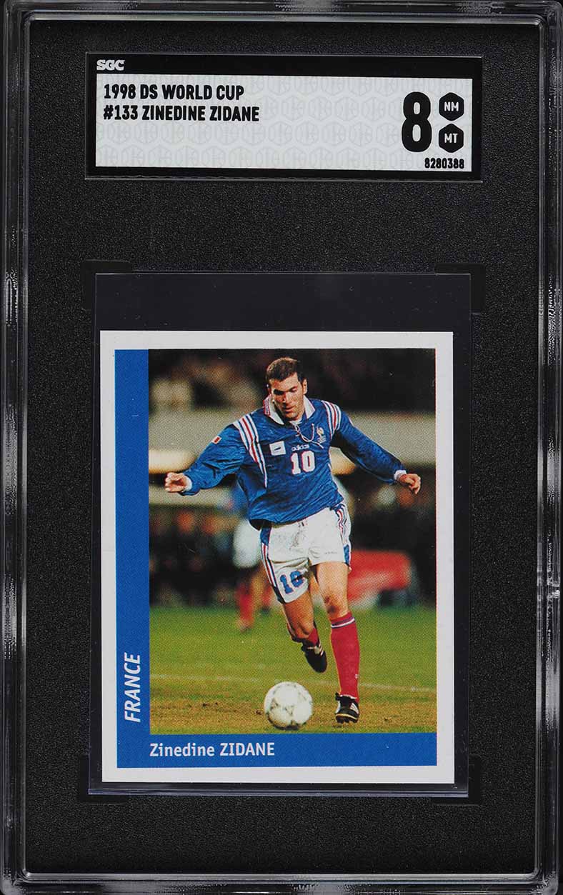 1998 Panini Super Football '99 All-Stars Zinedine Zidane #G PSA 4
