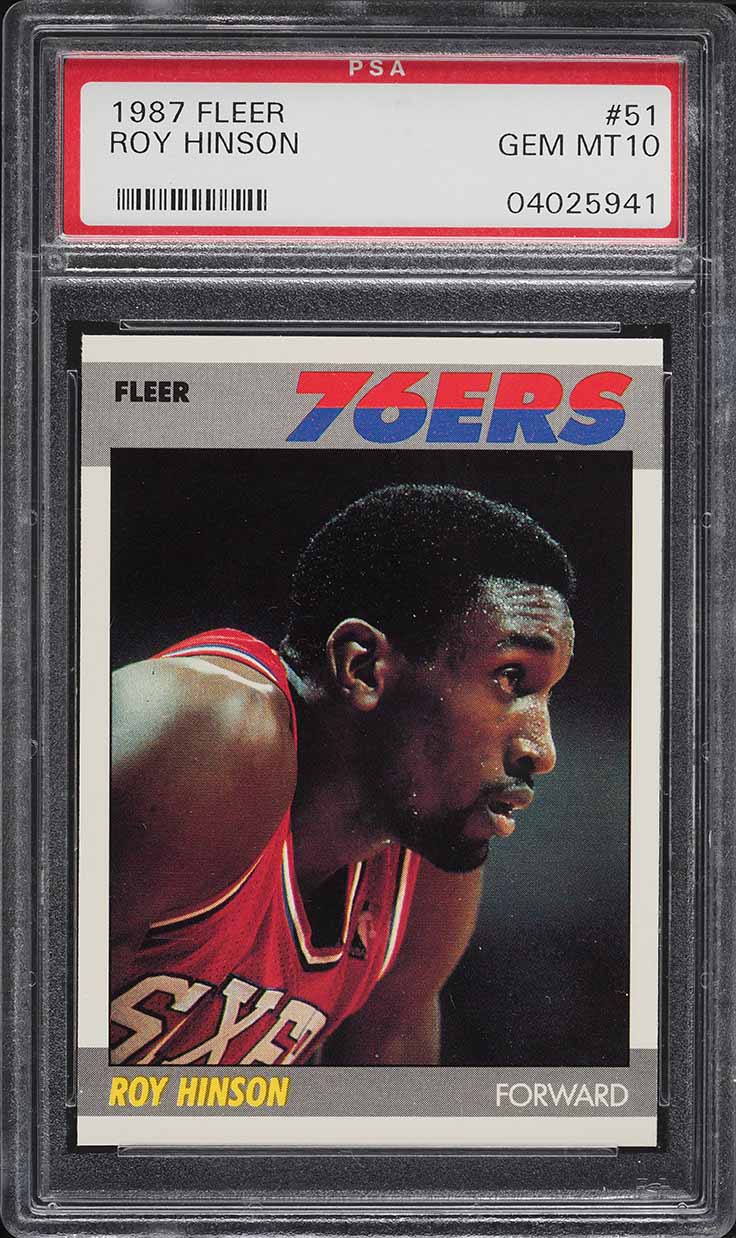 1987 Fleer Basketball Roy Hinson #51 PSA 10 GEM MINT