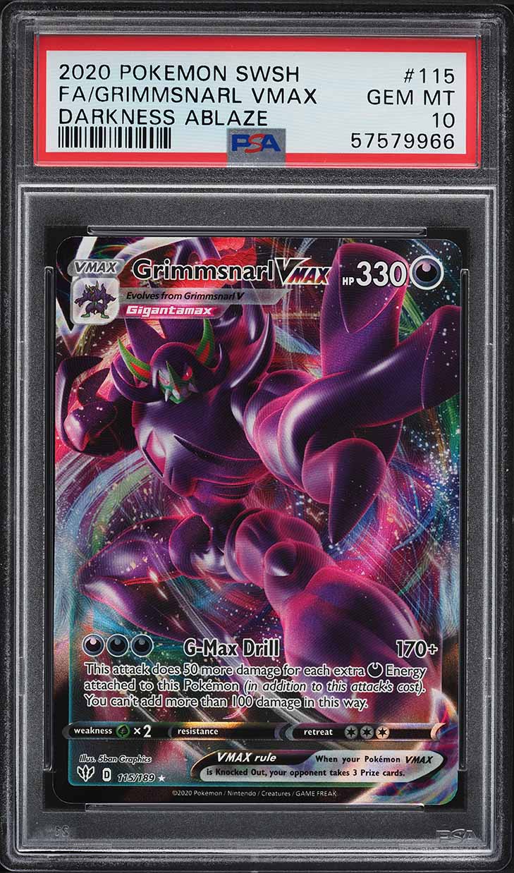 2020 Pokemon Sword & Shield Darkness Ablaze Full Art Grimmsnarl