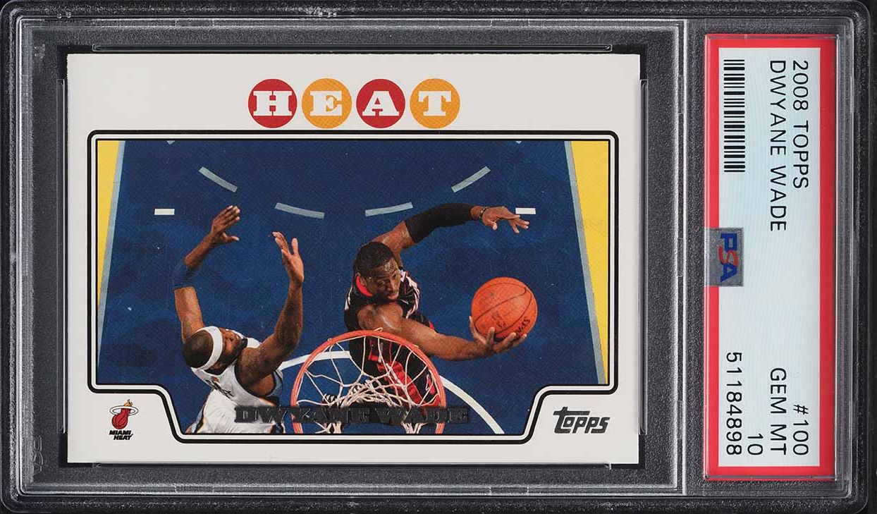 2008 Topps Basketball Dwyane Wade #100 PSA 10 GEM MINT