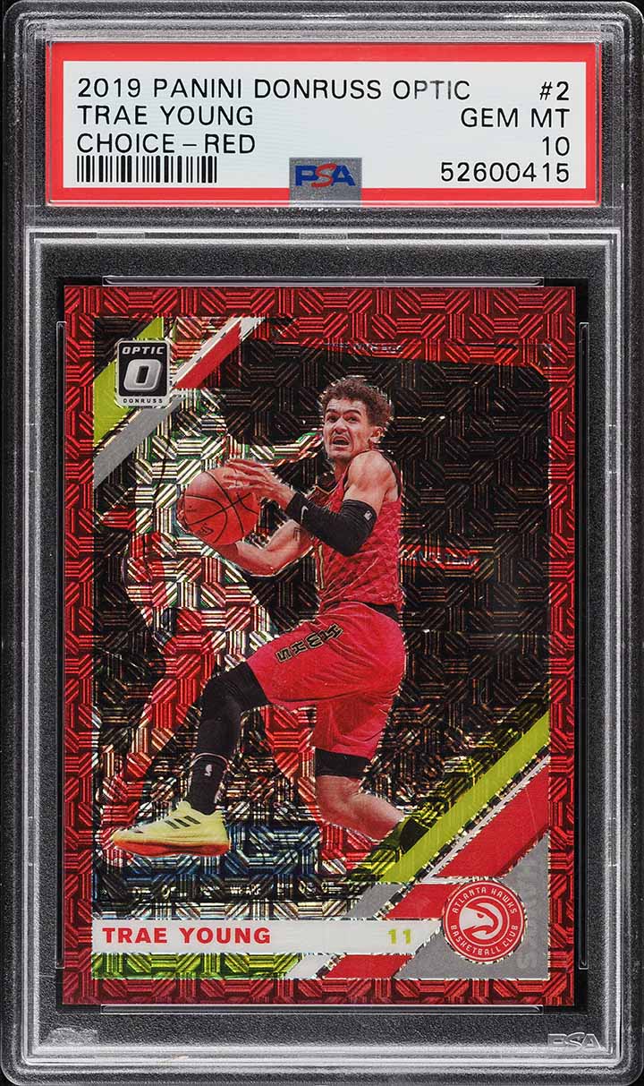 2019 Donruss Optic Choice Red Trae Young /88 #2 PSA 10 GEM MINT