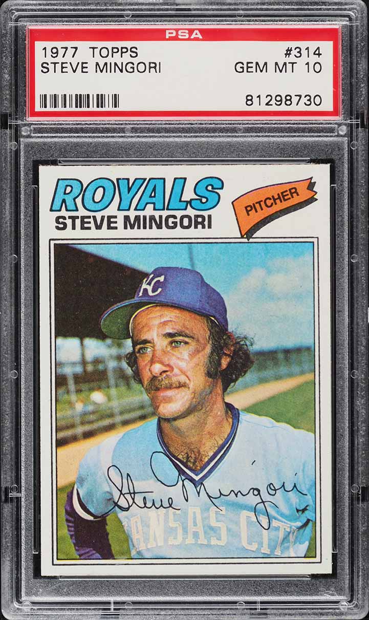 1977 Topps Steve Mingori #314 PSA 10 GEM MINT