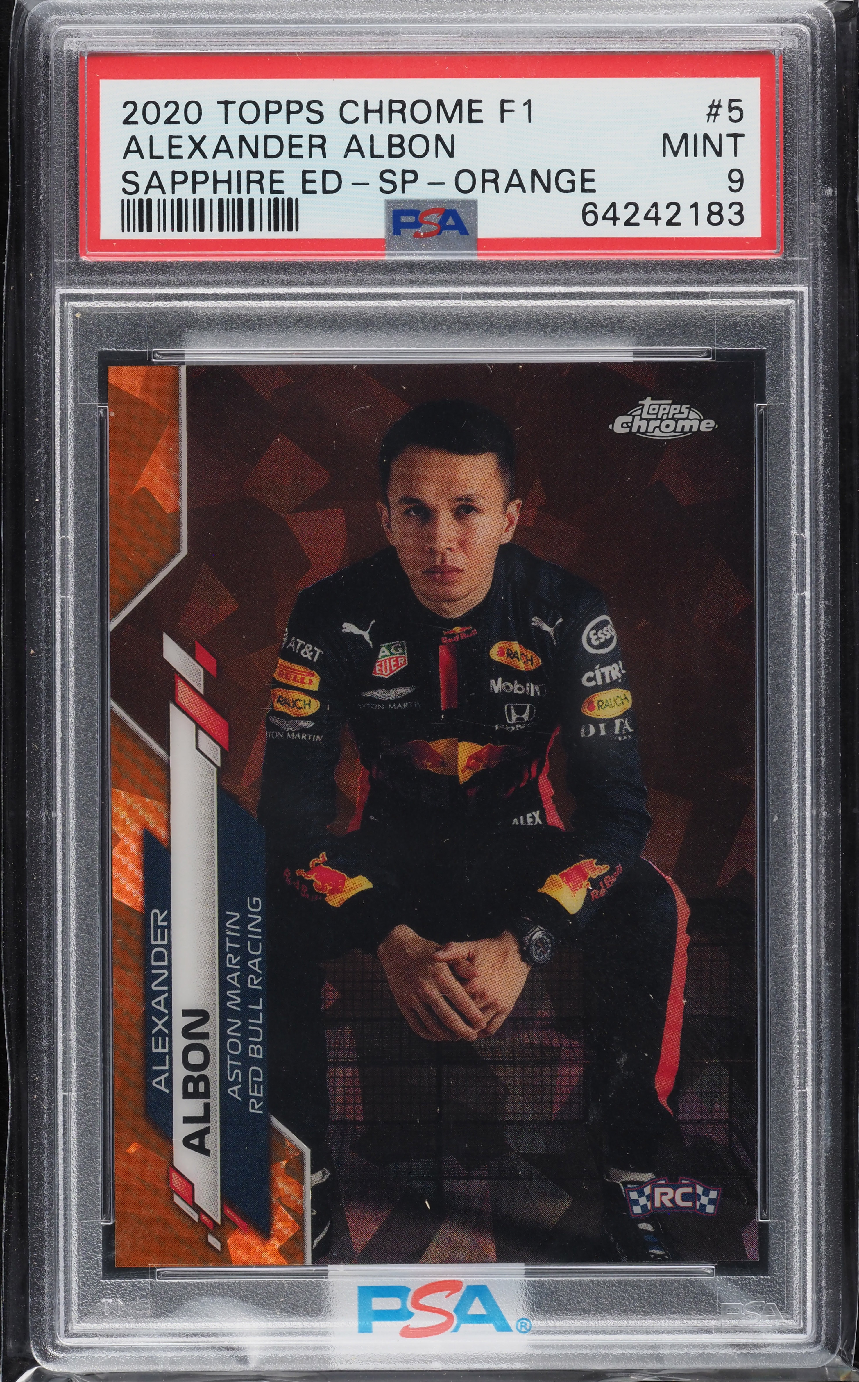 2020 Topps Chrome Formula 1 Sapphire Edition Orange Alexander