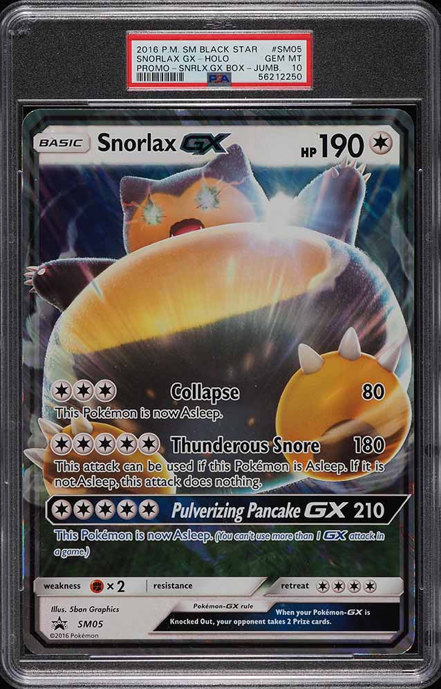 BGS9.5 ポケモンカード 2016 Snorlax GX #001 Pokemon Card Japanese - Snorlax GX 001/SM-P - Promo - PSA 10 Gem