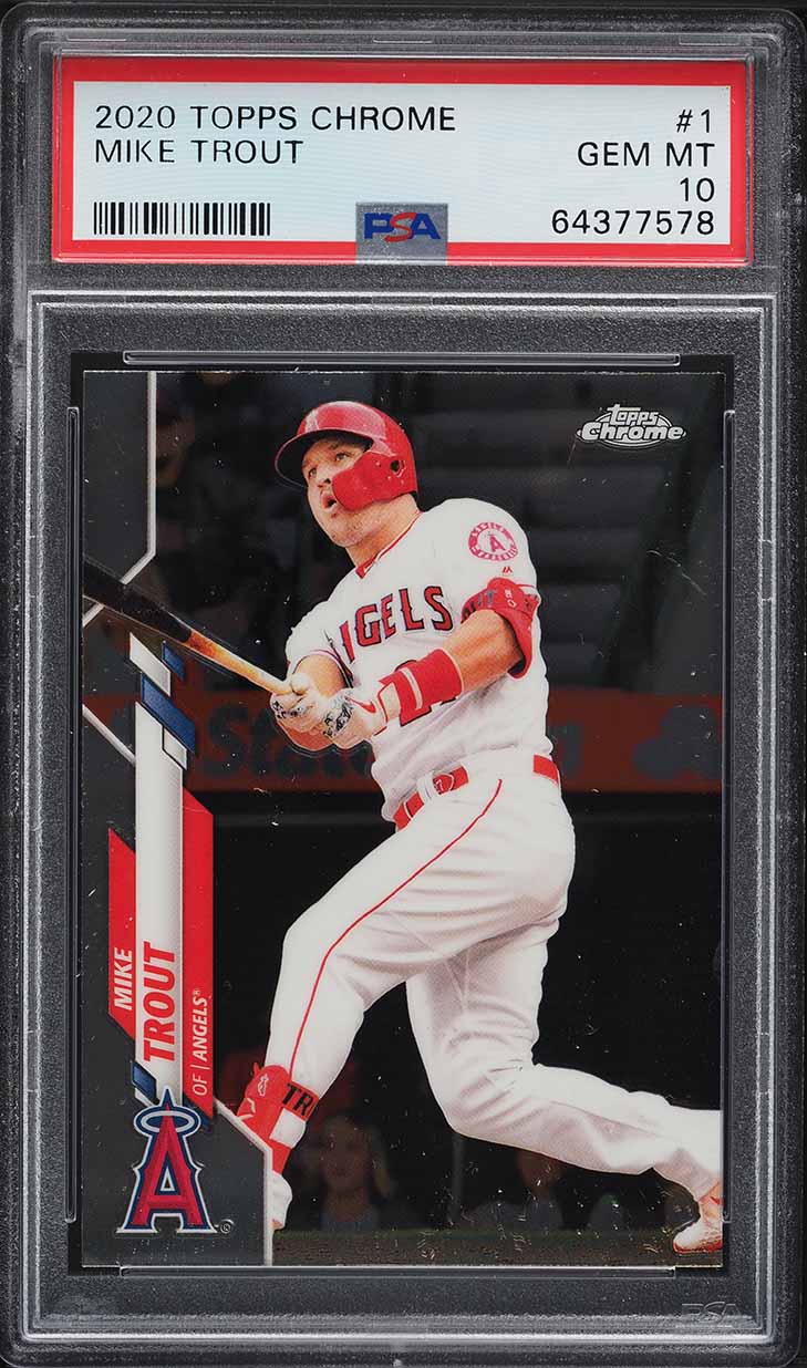 2020 Topps Chrome Mike Trout #1 PSA 10 GEM MINT