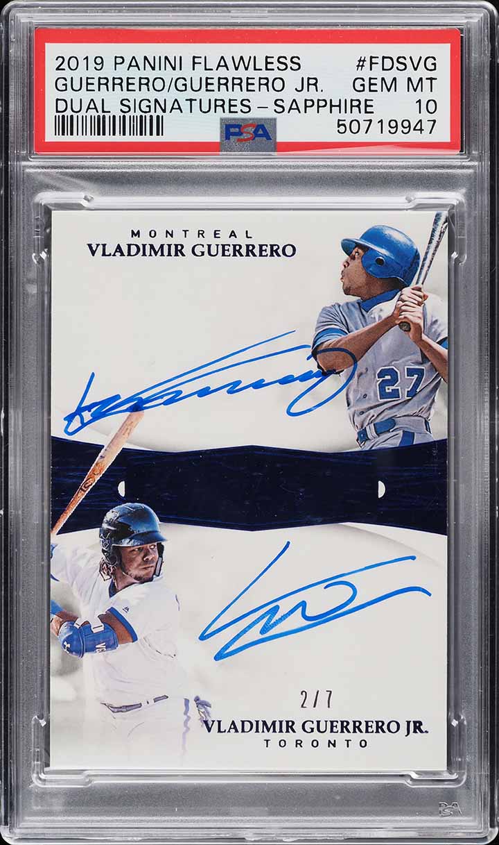 2019 Panini Flawless Sapphire Guerrero Vladimir Guerrero Jr. RC