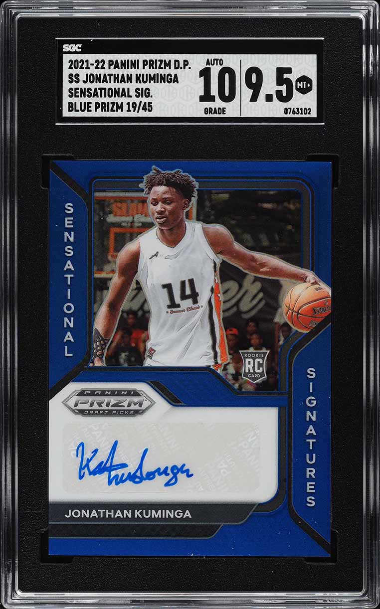 2021 Panini Contenders Variation Jonathan Kuminga ROOKIE AUTO #107