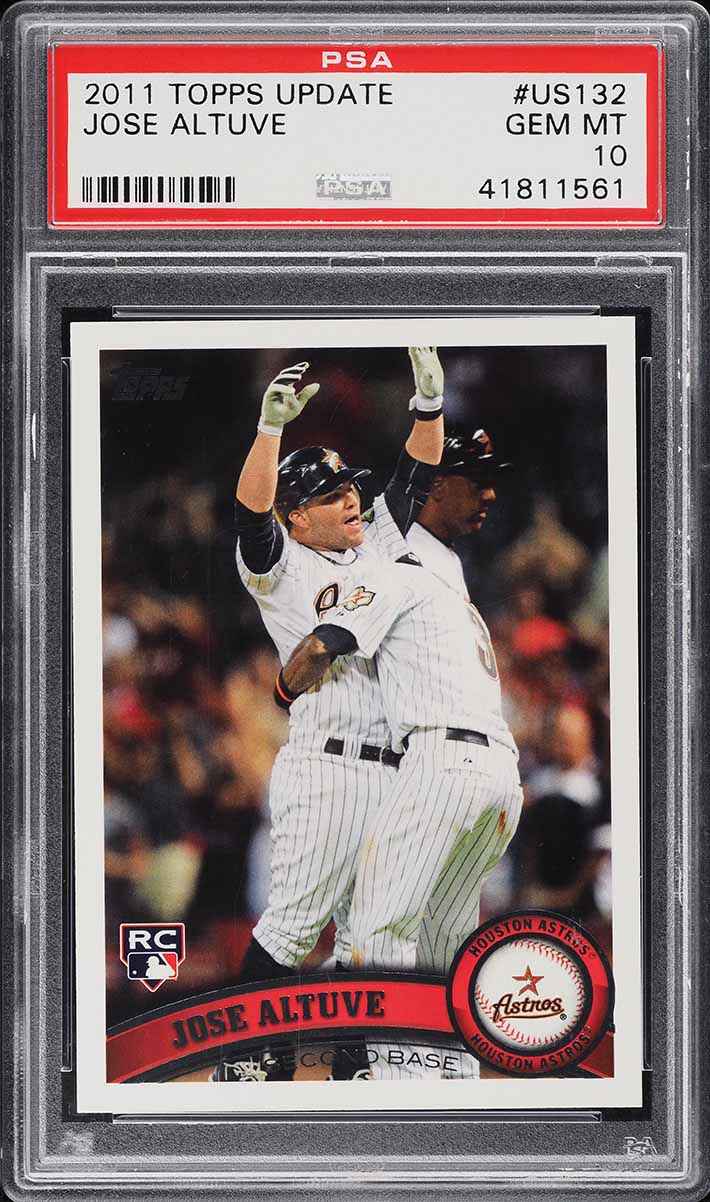 2011 Topps Update Jose Altuve ROOKIE #US132 PSA 10 GEM MINT