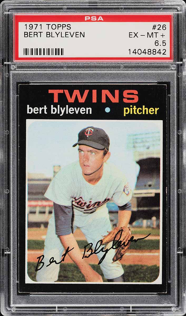 1971 Topps Bert Blyleven ROOKIE #26 PSA 6.5 EXMT+