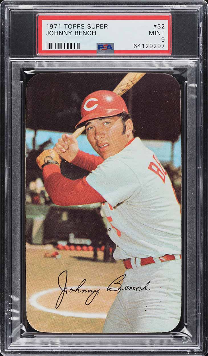 1971 Topps Super Johnny Bench #32 PSA 9 MINT