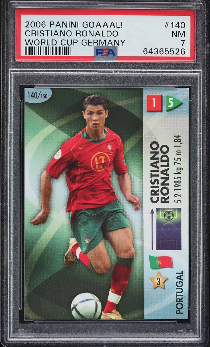 2006 Panini World Cup Germany Cristiano Ronaldo #169 PSA 8 NM-MT