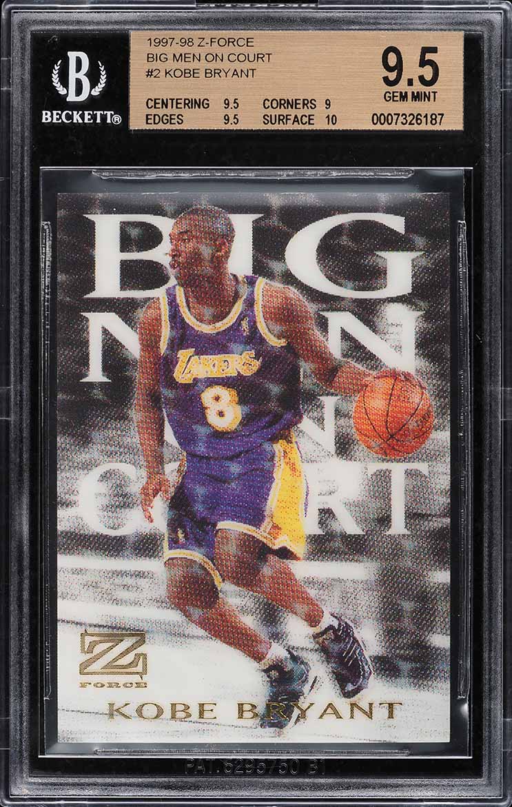 コービー　カード 1997 Z-Force Kobe Bryant Big Men on Court #2 BGS 9.5 | Card Ladder