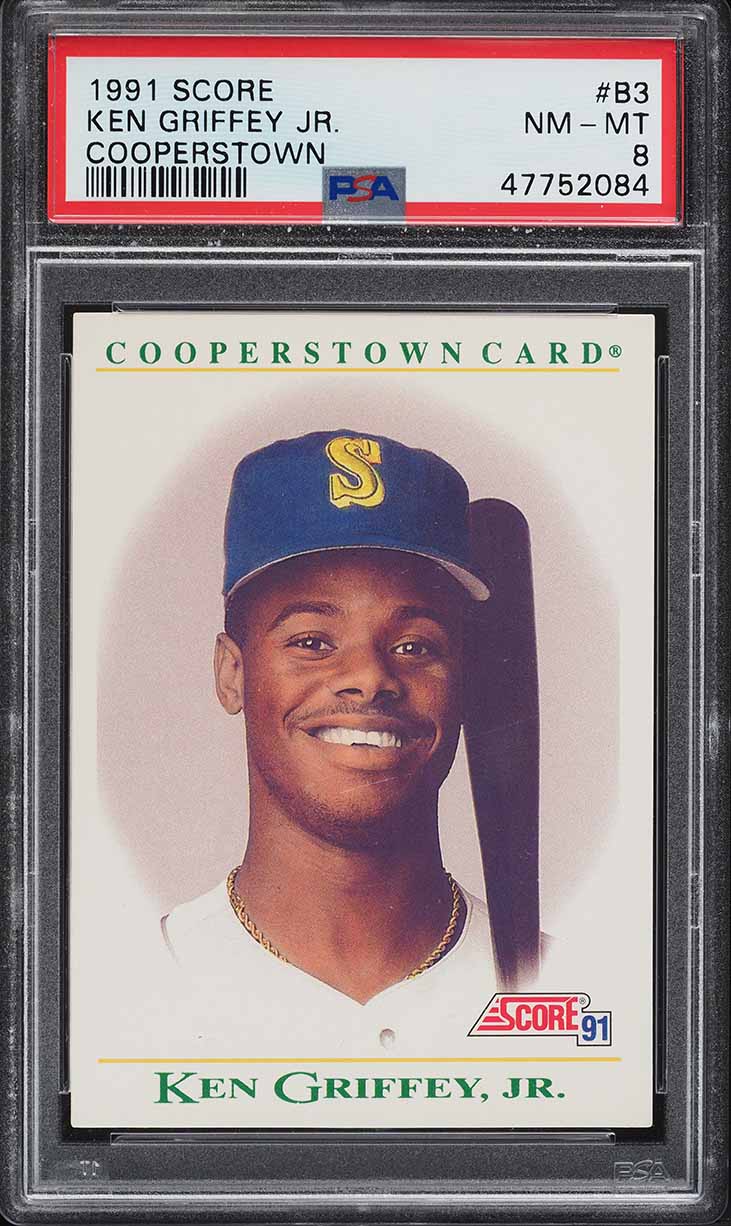 1991 Score Cooperstown Ken Griffey Jr. #B3 PSA 8 NM-MT