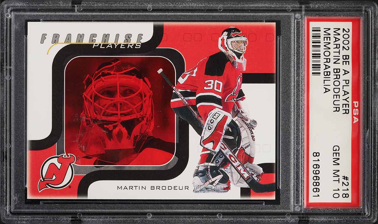 2002 Be A Player Memorabilia Martin Brodeur /200 #218 PSA 10 GEM MINT