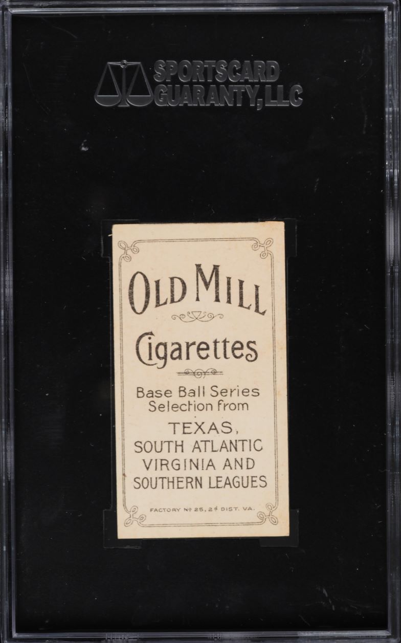 1909-11 T206 Ed Foster OLD MILL SGC 5 EX