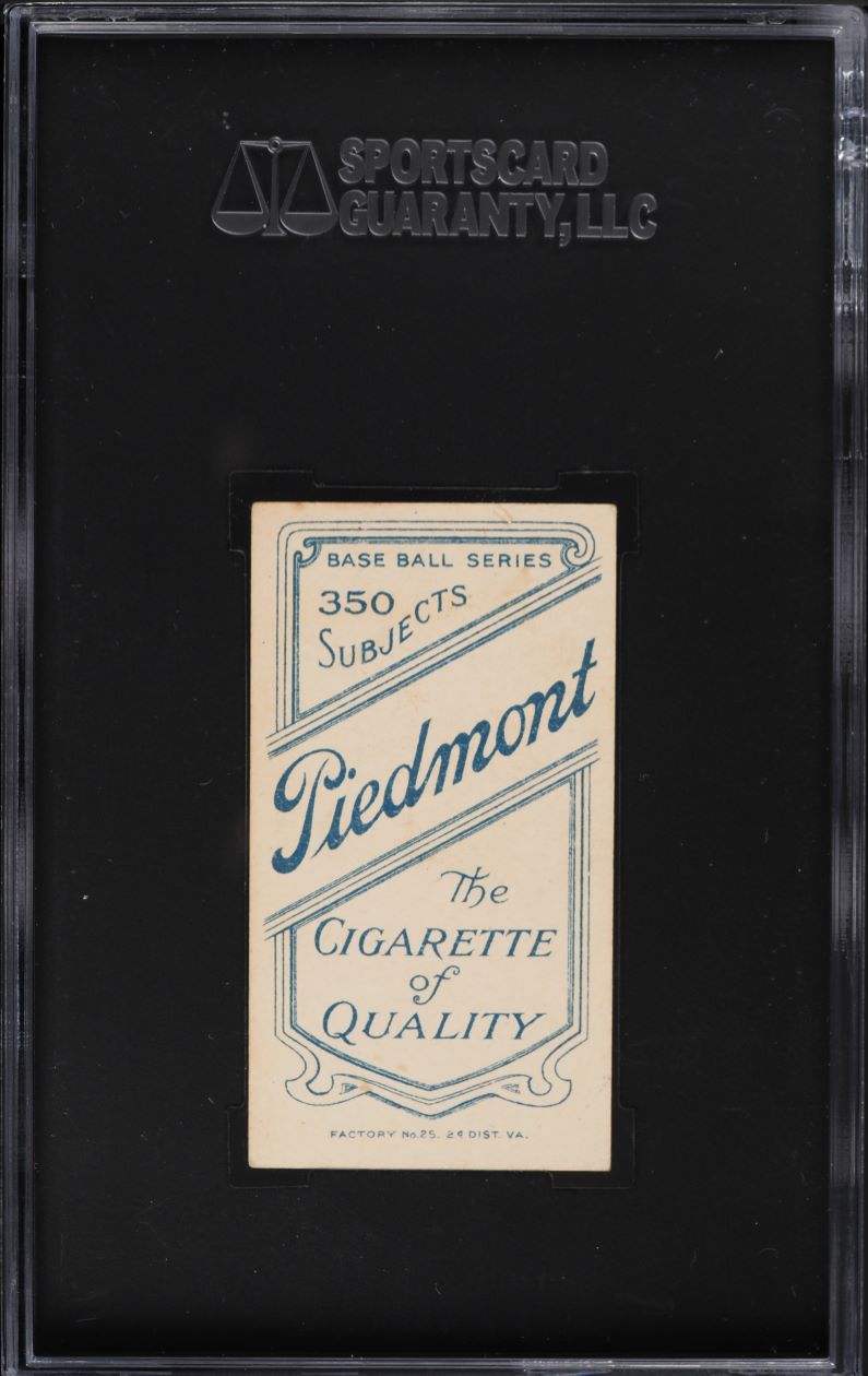 1909-11 T206 Bull Durham PIEDMONT SGC 5.5 EX+