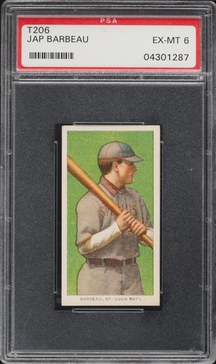 1909-11 T206 Jap Barbeau PSA 6 EXMT