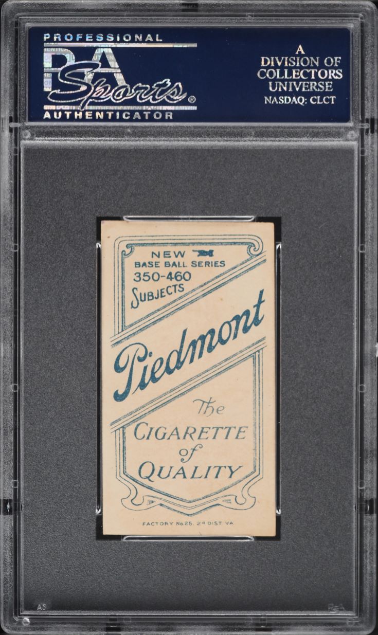 1909-11 T206 Barney Pelty VERTICAL PSA 6 EXMT