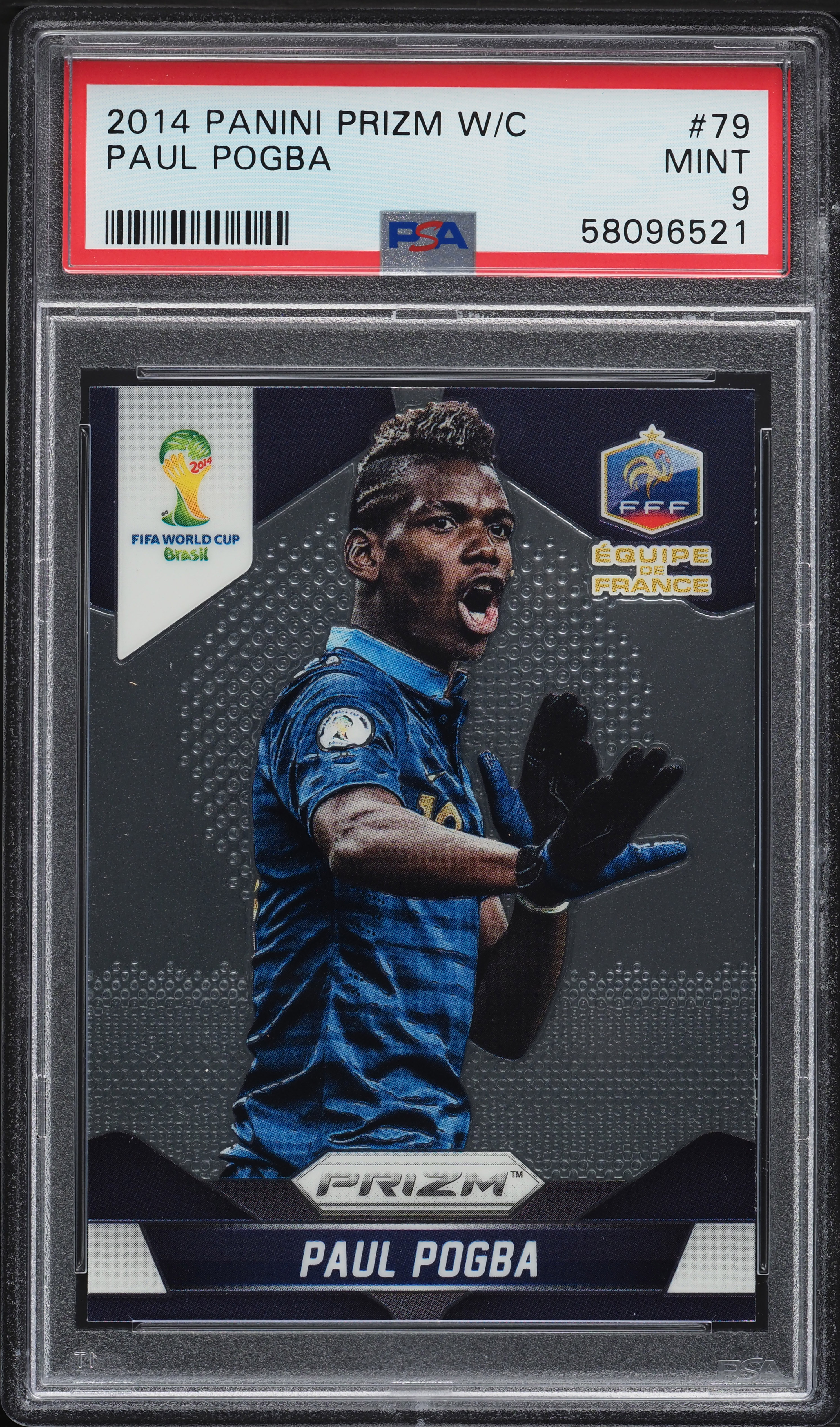 2014 Panini Prizm World Cup Paul Pogba #79 PSA 9 MINT on Fanatics