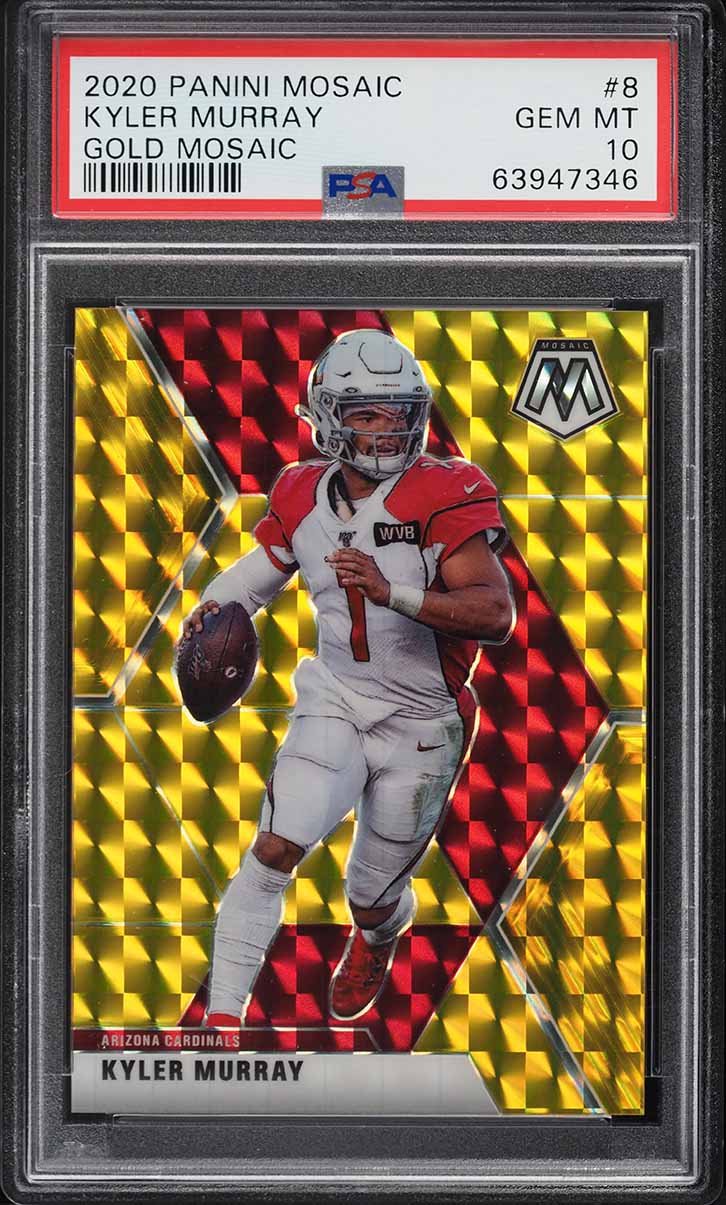 2020 Panini Mosaic Gold Kyler Murray /17 #8 PSA 10 GEM MINT