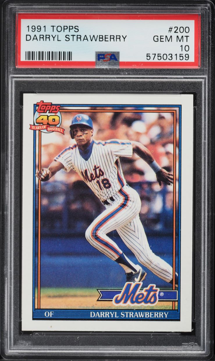 1991 Topps Darryl Strawberry #200 PSA 10 GEM MINT