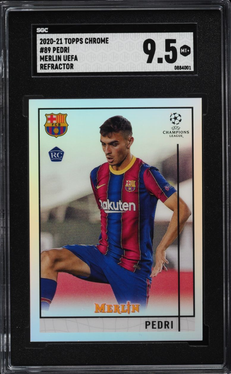 2021 Topps Inception UEFA Club Competitions First XI Green Pedri