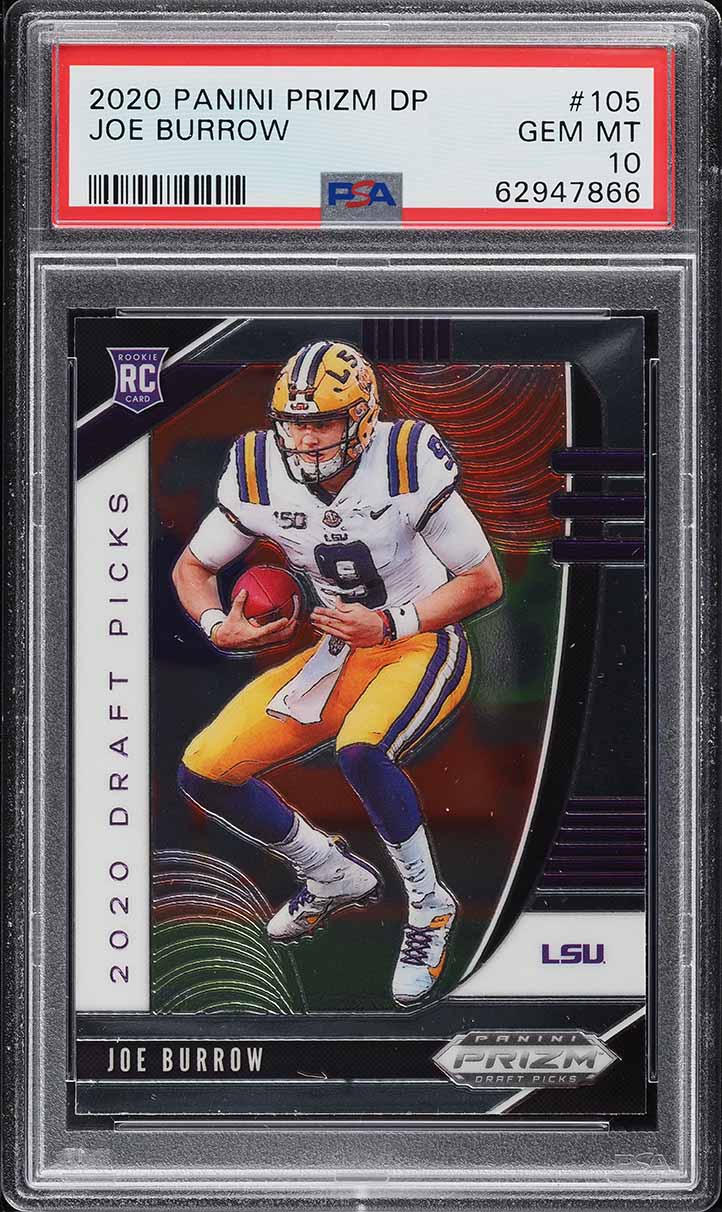 Carte Panini Chronicles Joe Burrow – Draft Pick #3 Certified, PSA 10