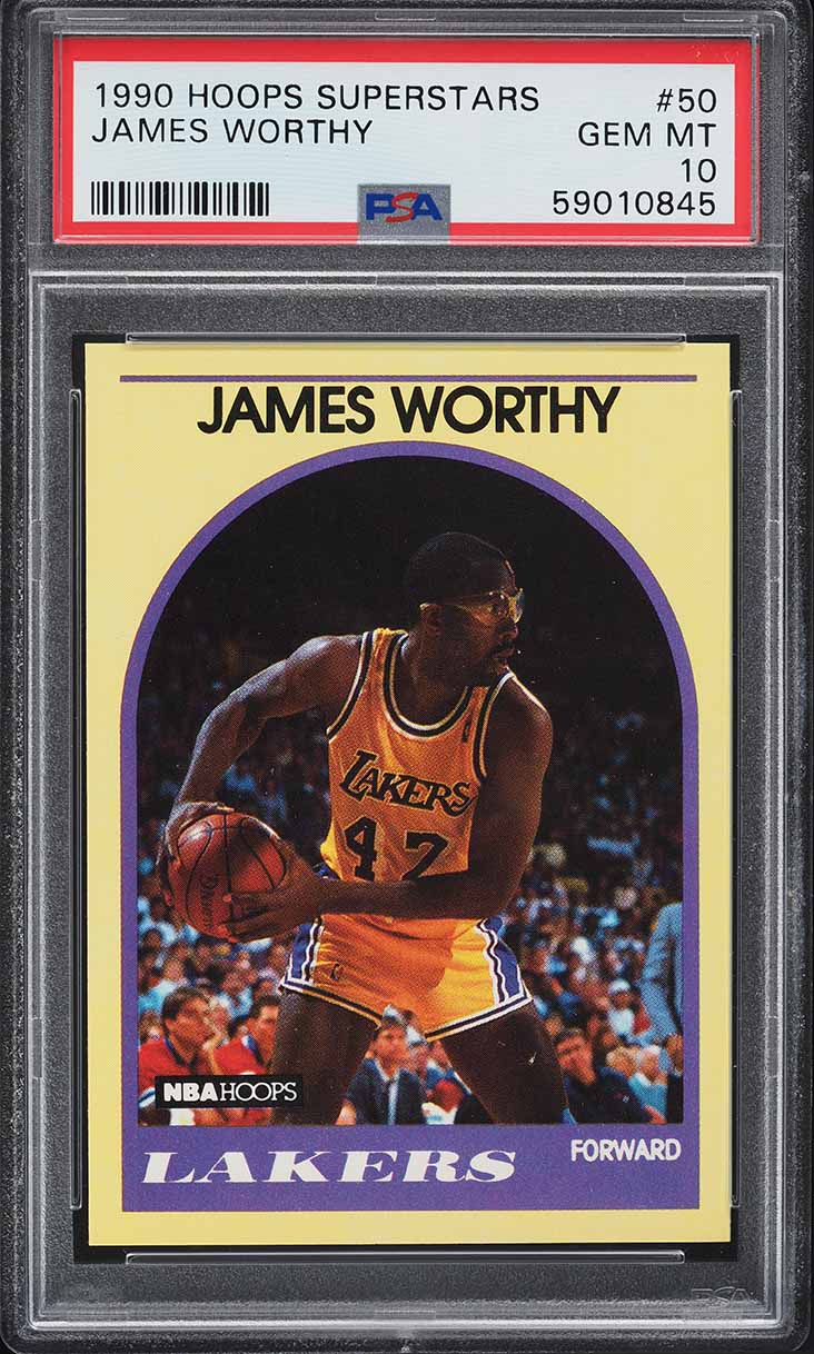 1990 Hoops Superstars James Worthy #50 PSA 10 GEM MINT