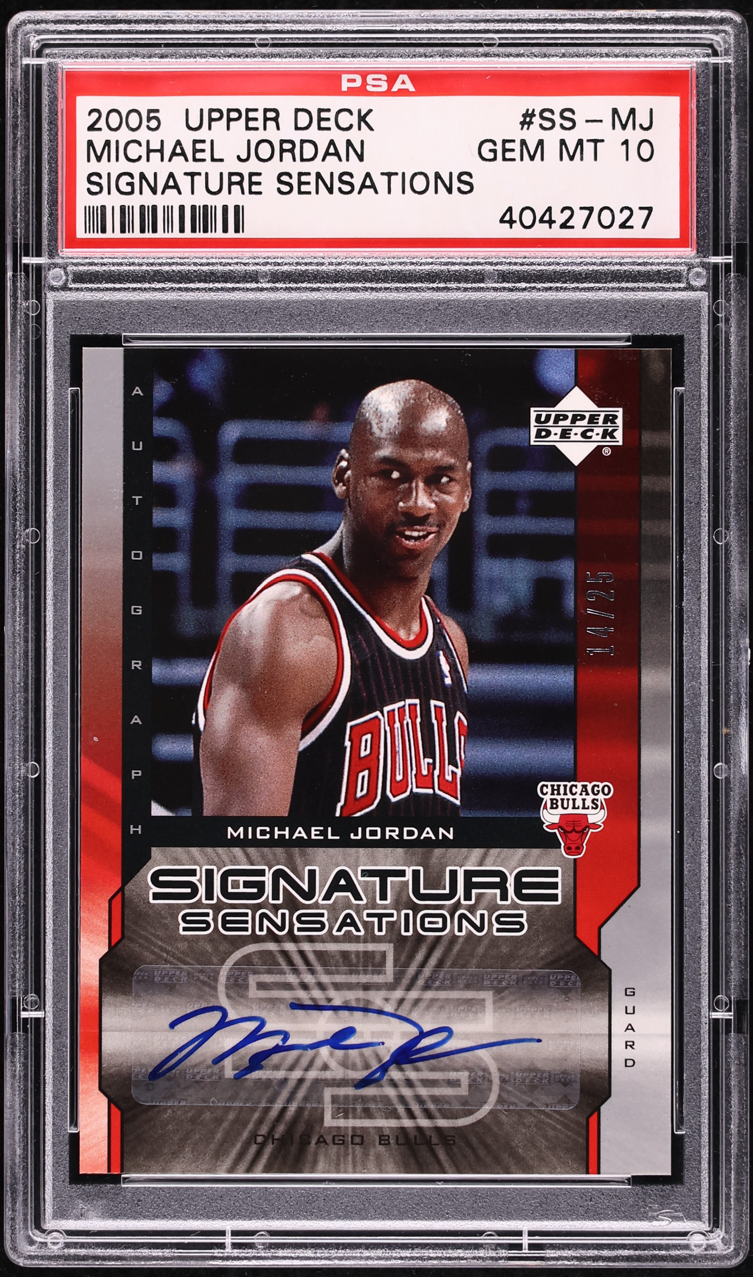 2005 Upper Deck Signature Sensations Michael Jordan AUTO /25 #SS