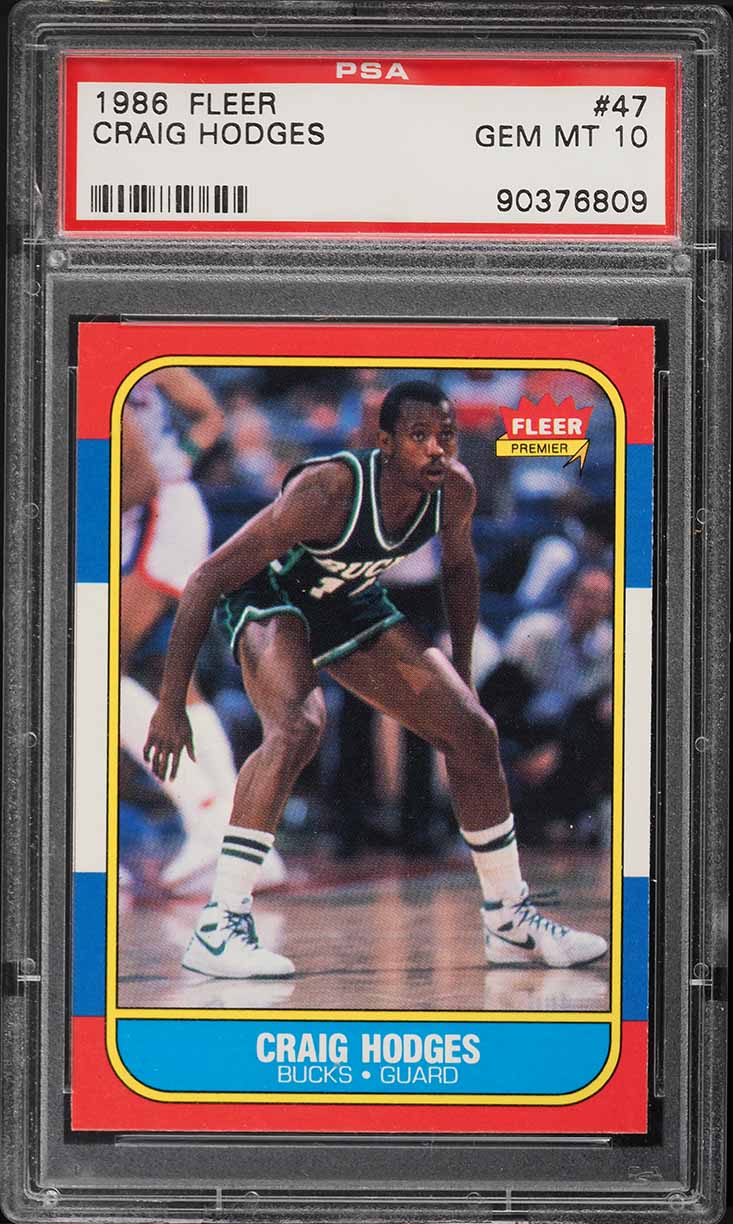 1986 Fleer Basketball Craig Hodges #47 PSA 10 GEM MINT