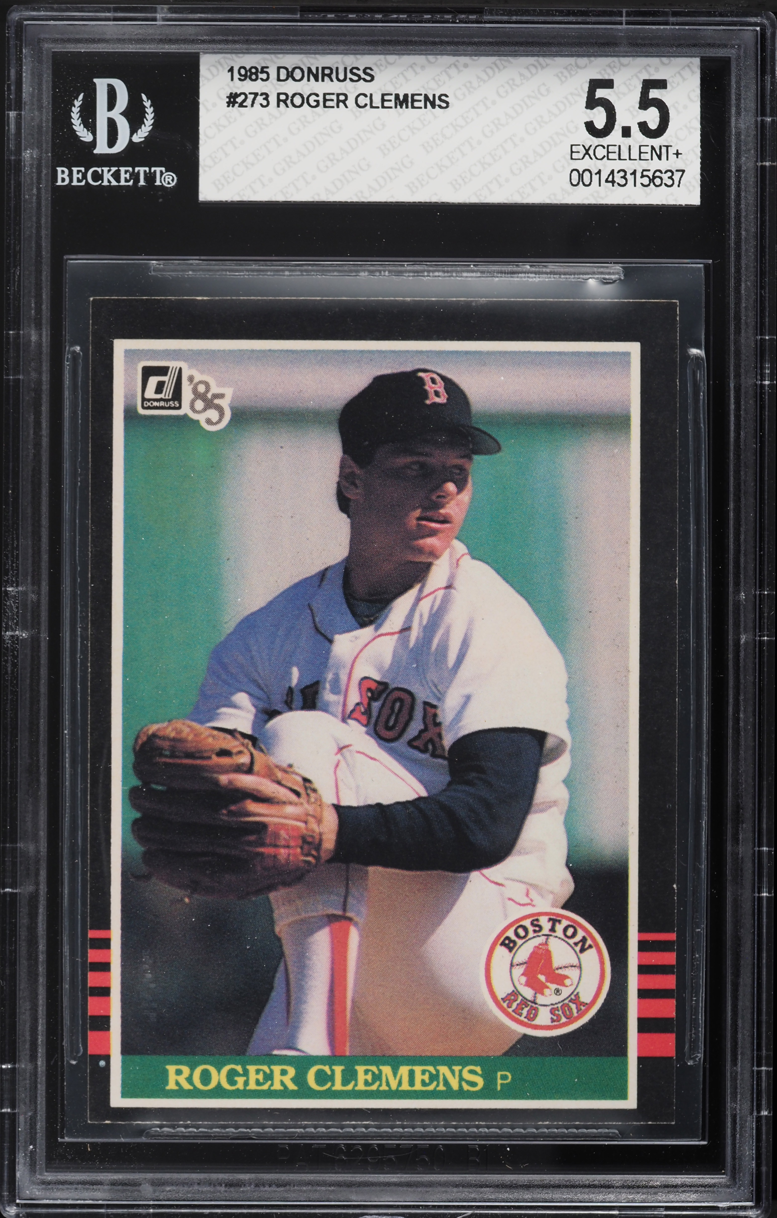 1985 Donruss Roger Clemens ROOKIE #273 BGS 5.5 EX+ on Fanatics Collect