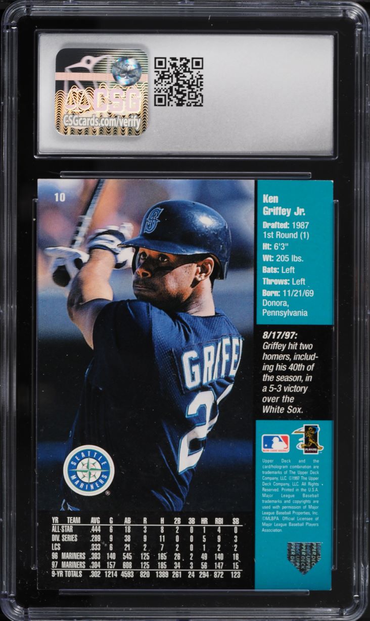 1998 Upper Deck Ken Griffey Jr. #10 CSG 6.5 EXMT+ on Fanatics Collect