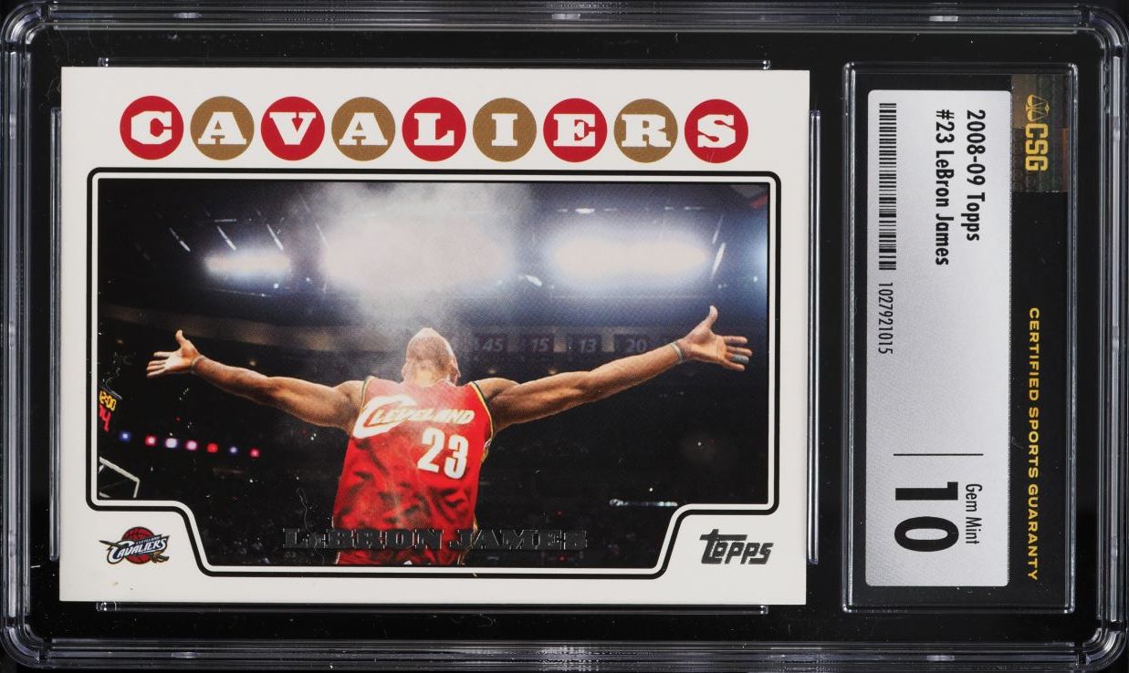 2008 Topps Orange LeBron James /1199 #23 SGC AUTH on Fanatics Collect