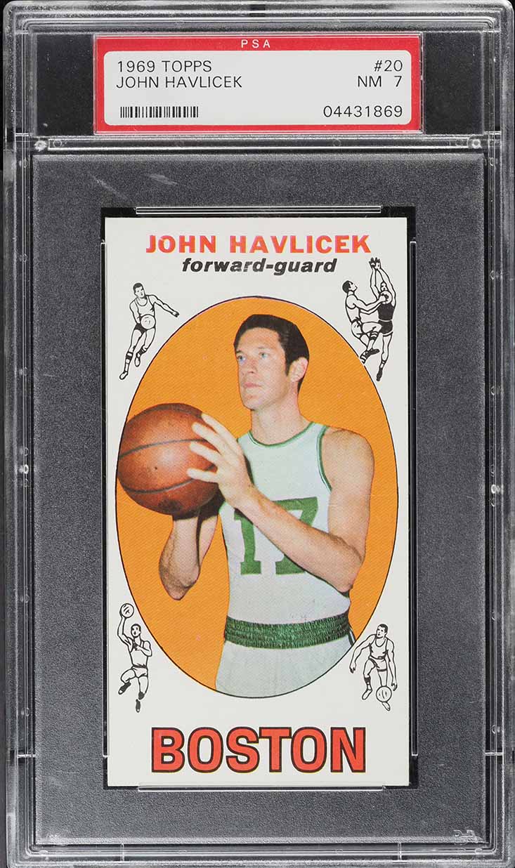 1969 Topps Basketball John Havlicek ROOKIE #20 PSA 7 NRMT