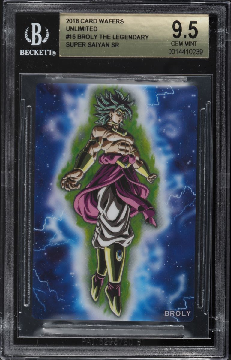 2018 Dragon Ball Card Wafers Unlimited Broly The Legendary Super Saiyan BGS 9.5 on Fanatics Collect 2018 Dragon Ball Card Wafers Unlimited Broly The Legendary Super Saiyan BGS 9.5 on Fanatics Collect