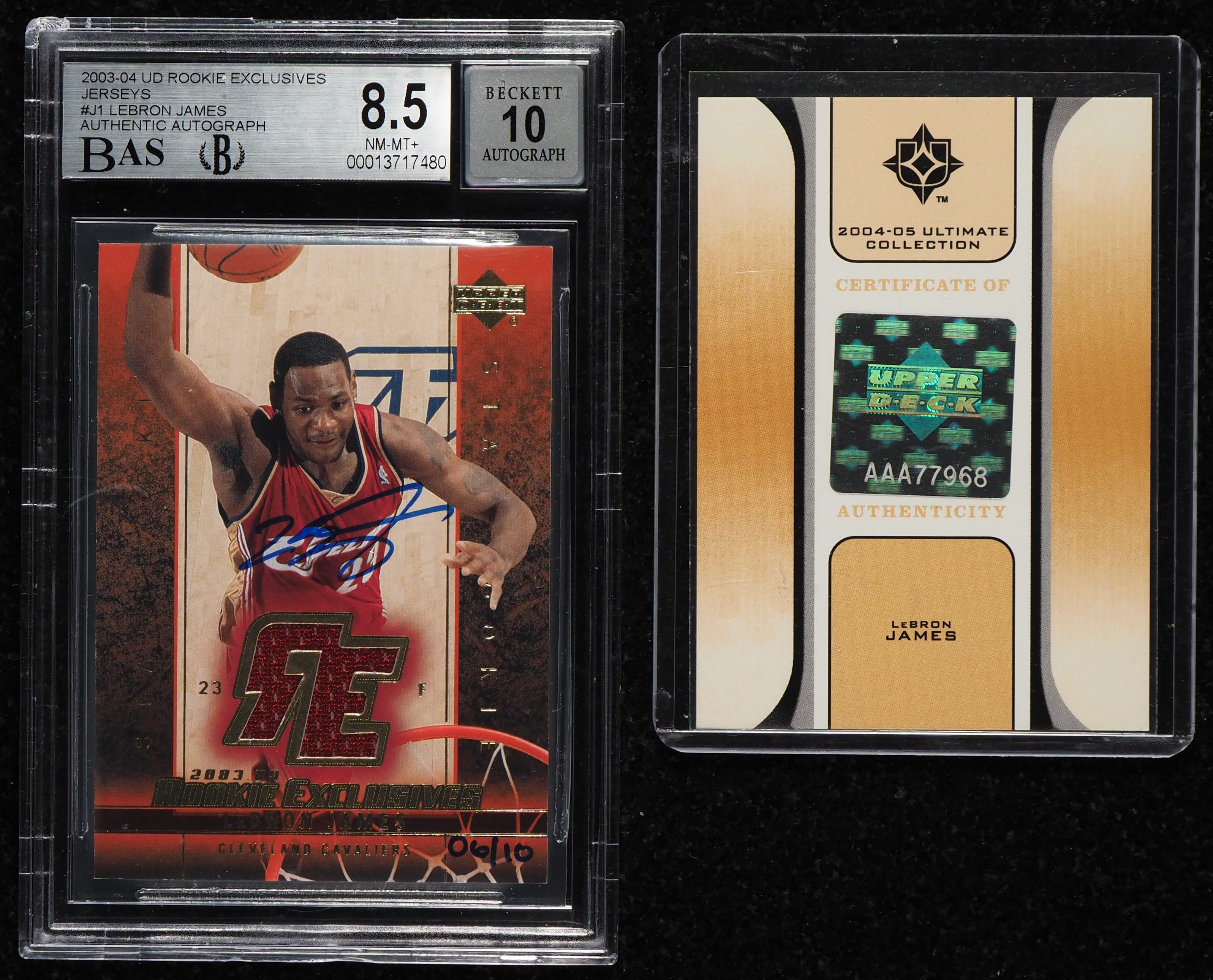 upper deck rookie exclusive lebron james