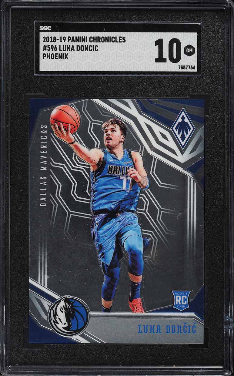 2018 Panini Chronicles Phoenix Luka Doncic ROOKIE #596 SGC 10 GEM MINT