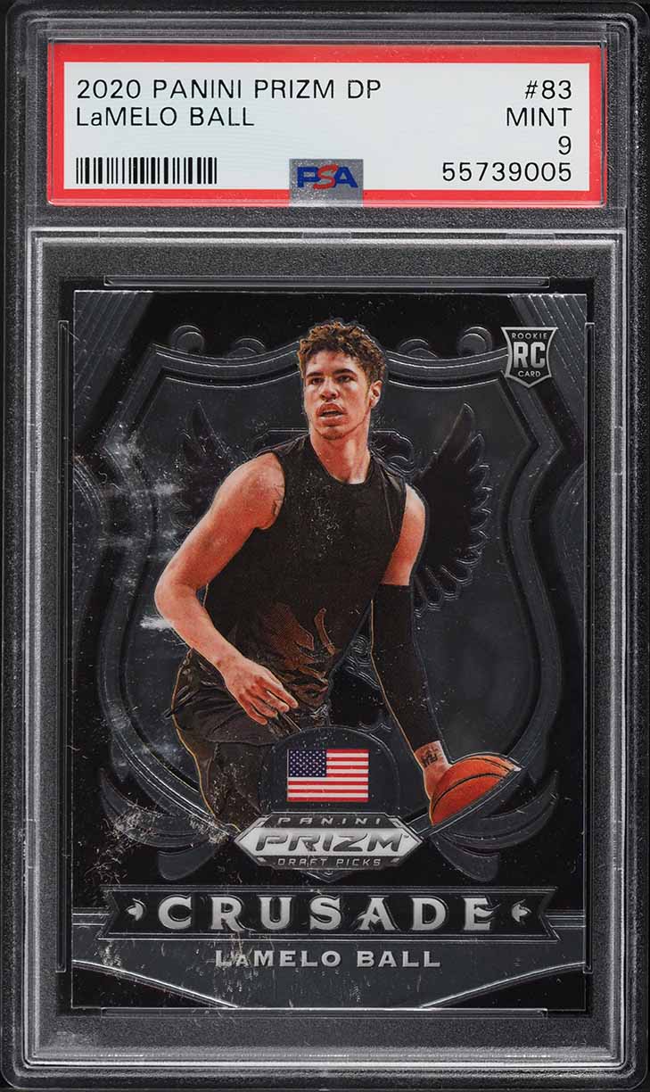 2020 Panini Prizm Draft Picks LaMelo Ball ROOKIE #83 PSA 9 MINT