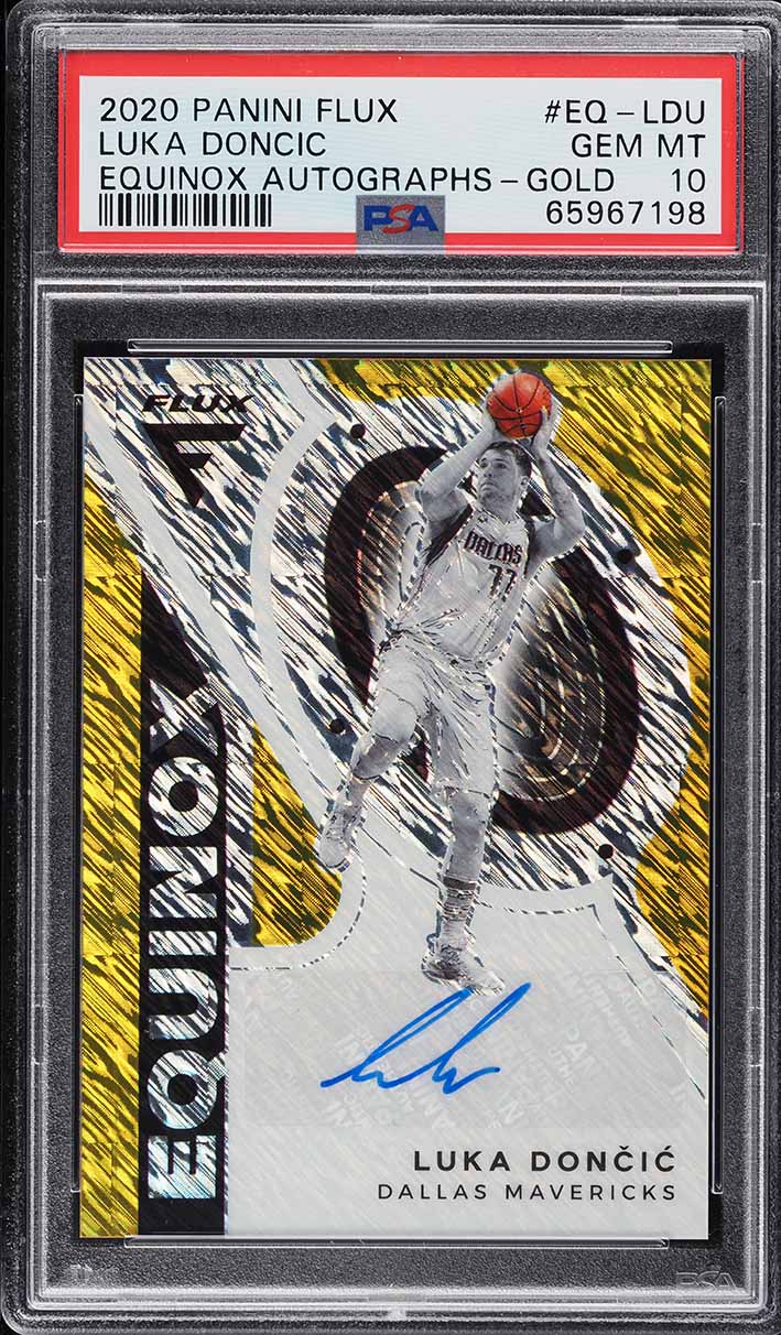 2020 Panini Flux Equinox Gold Luka Doncic AUTO /10 #EQ-LDU PSA 10