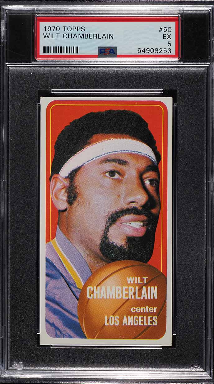 1970 Topps Basketball Wilt Chamberlain #50 PSA 5 EX