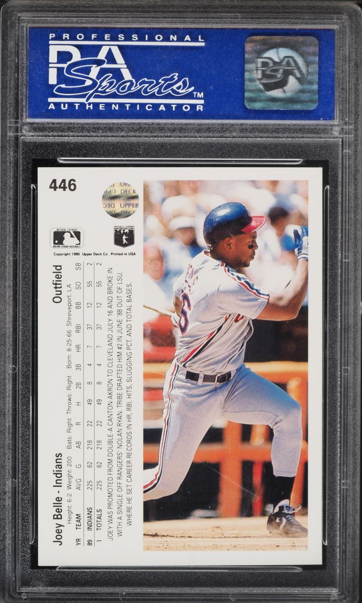 1990 Upper Deck Joey Belle ROOKIE #446 PSA 9 MINT