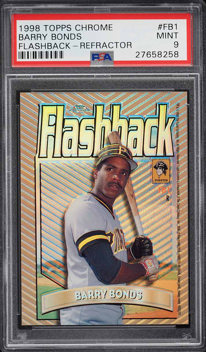 1998 Topps Chrome Flashback Refractor Barry Bonds #FB1 PSA 9 MINT