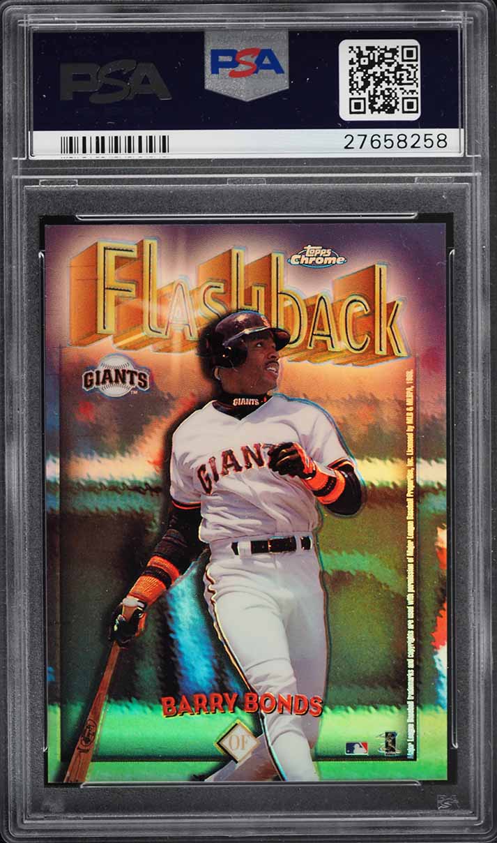 1998 Topps Chrome Flashback Refractor Barry Bonds #FB1 PSA 9 MINT
