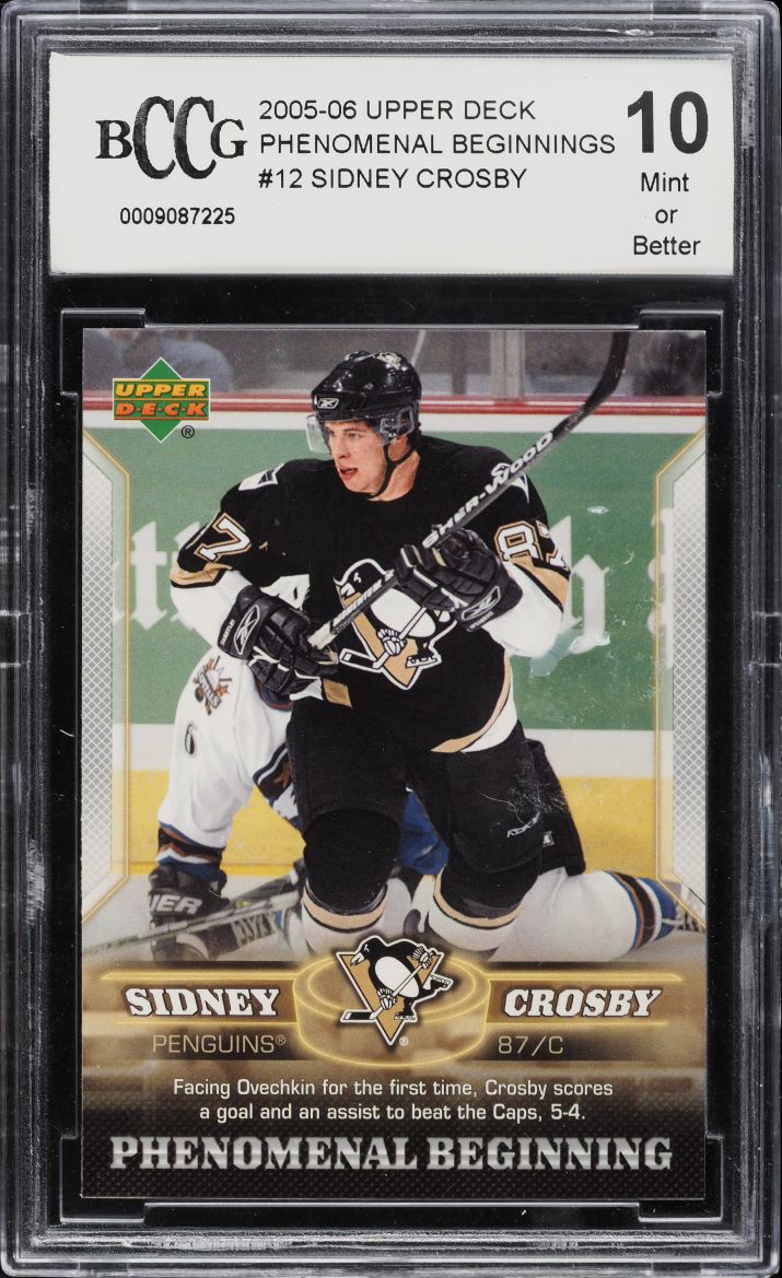 2005 Upper Deck Phenomenal Beginnings Sidney Crosby #12 BCCG 10