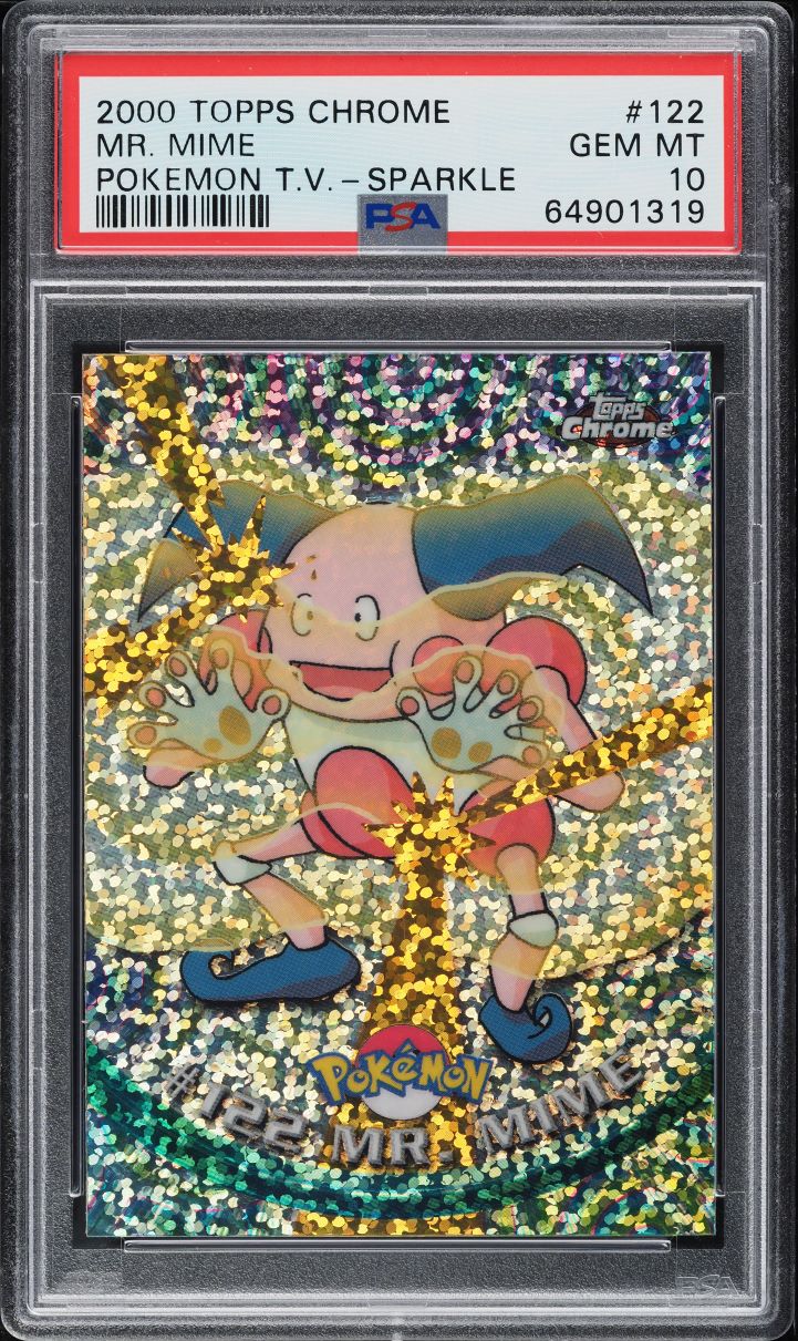 2000 Pokemon Topps Chrome Series 2 Sparkle Mr. Mime #122 PSA 10 GEM MINT
