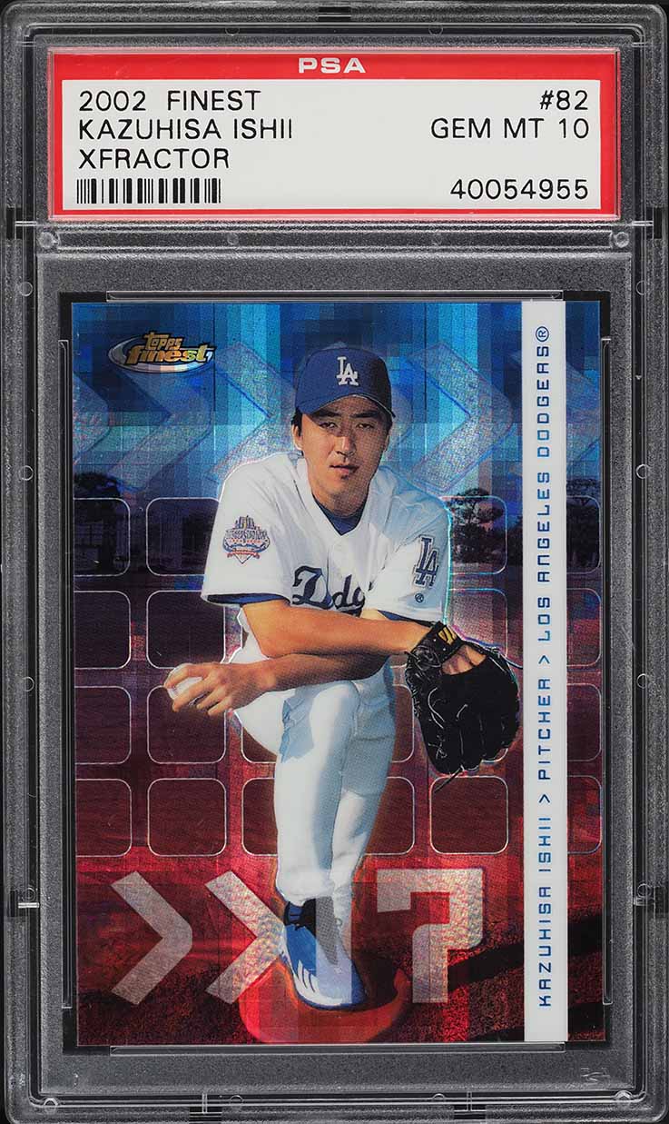 2002 Finest Xfractor Kazuhisa Ishii ROOKIE /299 #82 PSA 10 GEM MINT