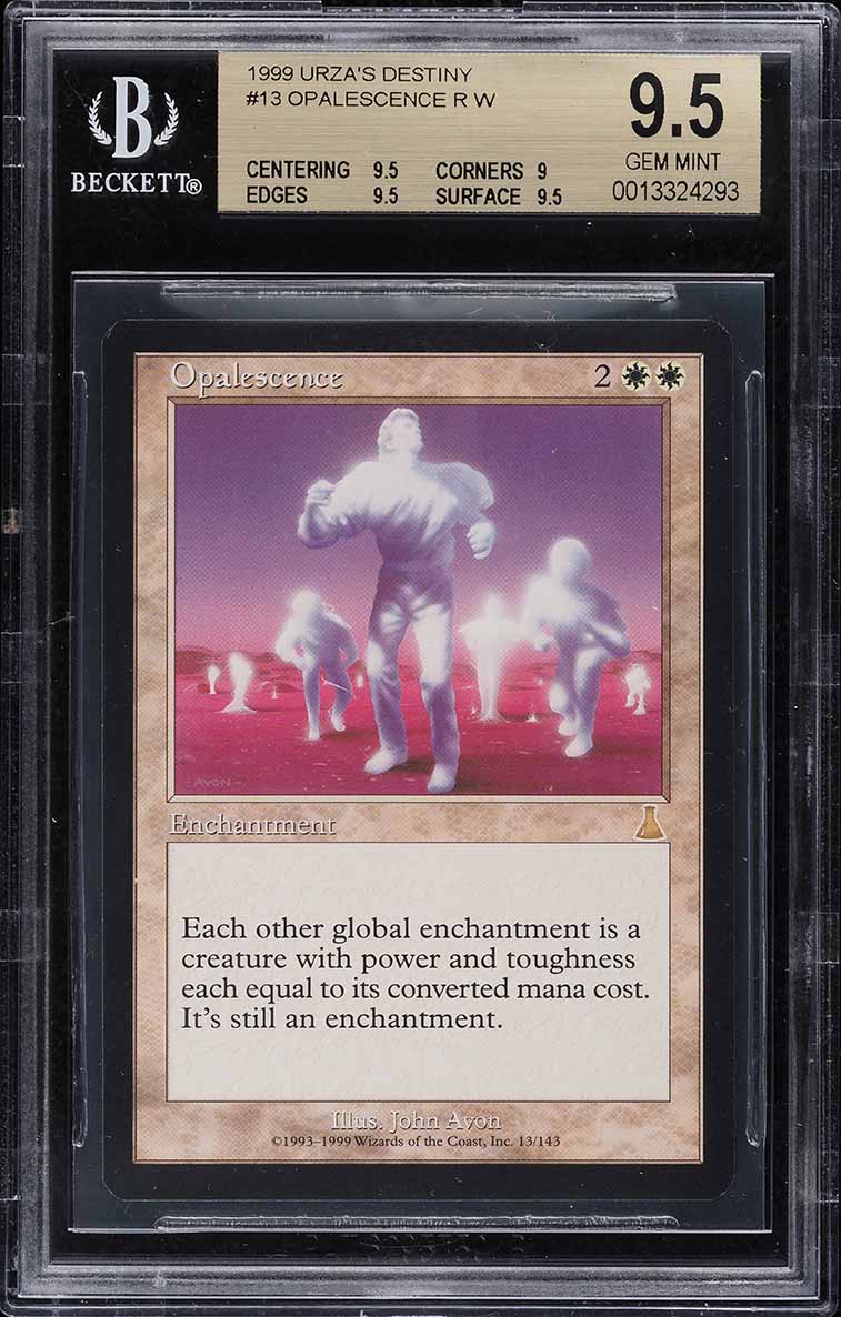1999 Magic The Gathering MTG Urza's Destiny Opalescence BGS 9.5 GEM MINT