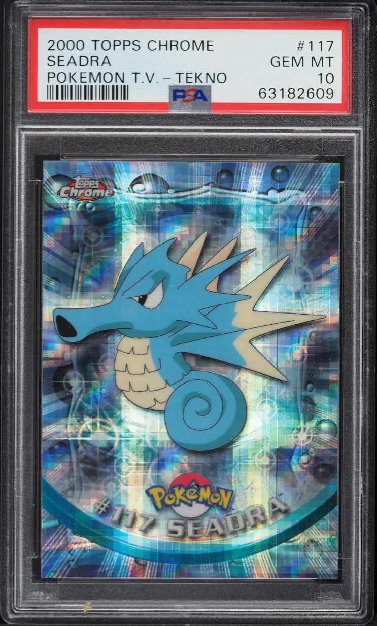 2000 Topps Chrome Pokemon Series 2 Tekno Seadra #117 PSA 10 GEM MINT