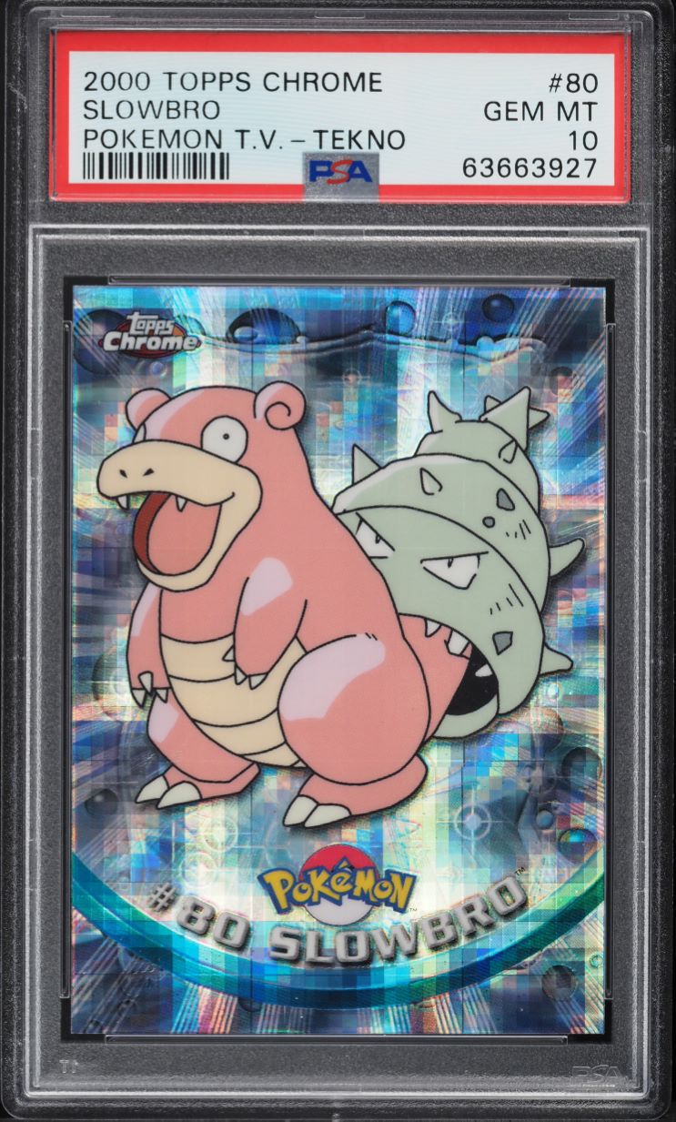 2000 Topps Chrome Pokemon Series 2 Tekno Slowbro #80 PSA 10 GEM MINT